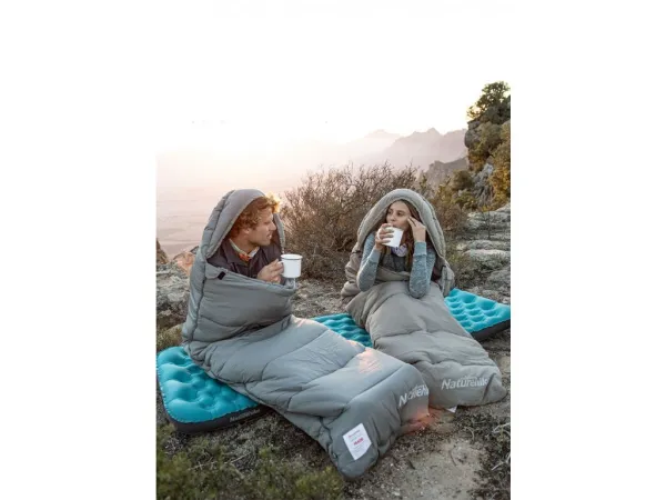 Naturehike Spací vak M300 Farba: Sivá, Varianta: Zips (Ľavý)