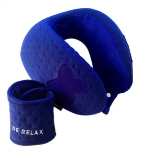 Be relax Original Plus - cestovný vankúš Farba: Modrá