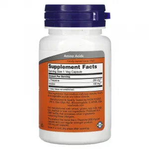 Now Foods L-Theanín 200 mg 60 kapsúl