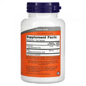 Now Foods Gaba Kyselina Gama Aminomaslová 500 mg 100 kapsúl