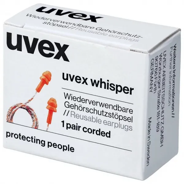 UVEX Whisper so šnúrkou - 1 pár