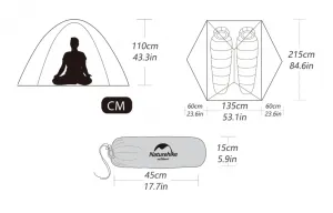 Naturehike Star River 2 20D 2200g - stan pre 2 osoby