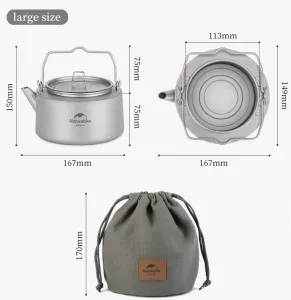 Naturehike Titanová kanvica 290g