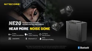 Nitecore NE20 Elektronické ochranné slúchadlá s funkciou ANC