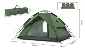 Naturehike Rýchlostaviteľný automatický stan pre 3 osoby 3600g