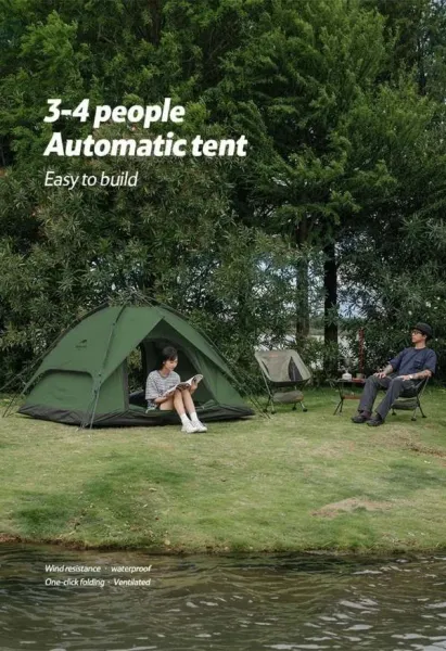 Naturehike Rýchlostaviteľný automatický stan pre 3 osoby 3600g
