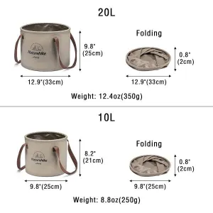 Naturehike Skladací cestovný kýblik Veľkosť: 20 litrov