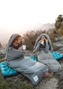 Naturehike Spací vak M400 Farba: Sivá, Varianta: Zips (Ľavý)