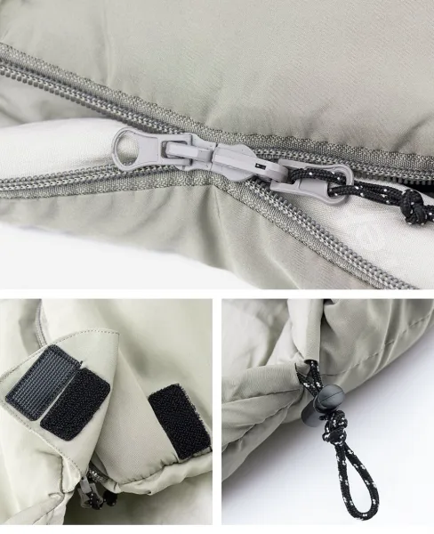 Naturehike Spací vak M400 Farba: Sivá, Varianta: Zips (Ľavý)