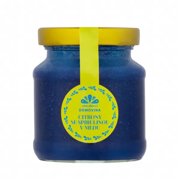Včelařství Domovina Med s citrónmi a spirulinou Obsah: 75g