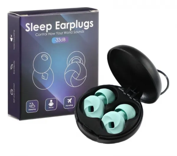 Sleep Earplugs štuple do uší s usadzovacím krúžkom Farba: Biela