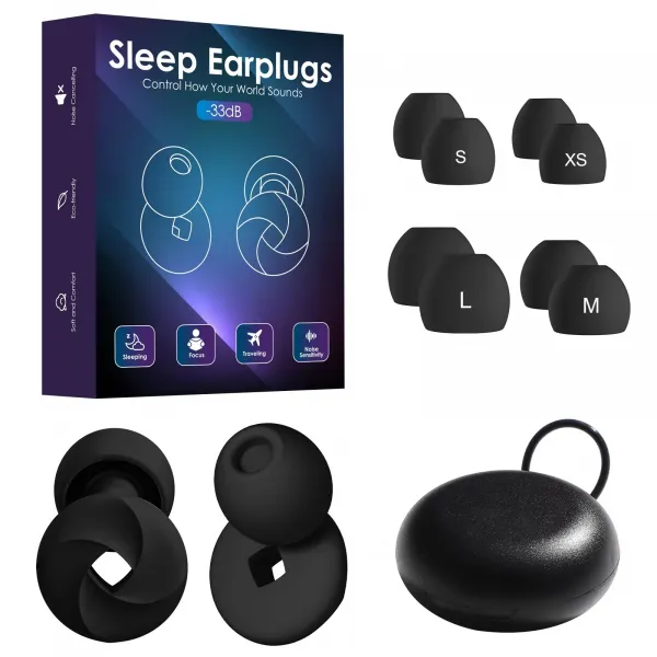 Sleep Earplugs štuple do uší s usadzovacím krúžkom Farba: Biela