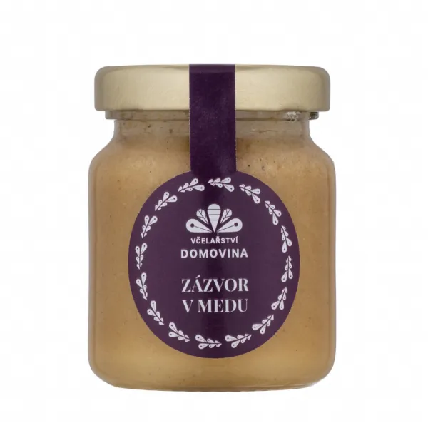 Včelařství Domovina Med so zázvorom Obsah: 400g
