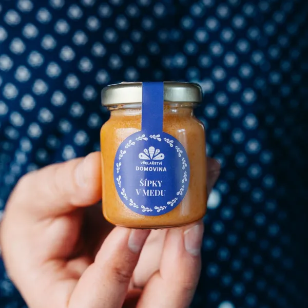 Včelařství Domovina Med so šípkami 75 g