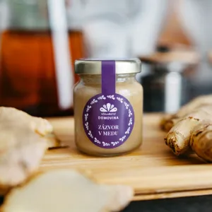 Včelařství Domovina Med so zázvorom Obsah: 75g