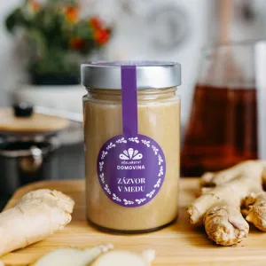 Včelařství Domovina Med so zázvorom Obsah: 75g