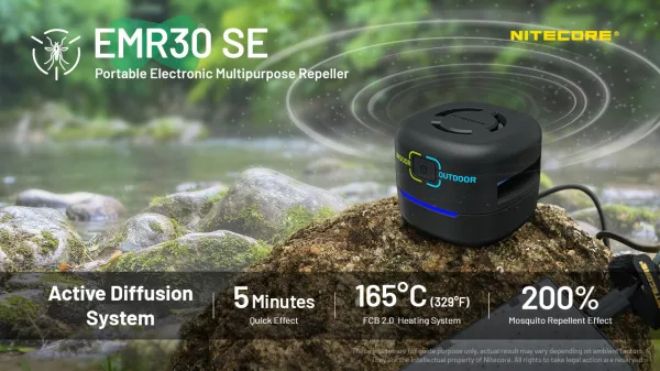 NITECORE EMR30 SE outdoorový elektronický repelent