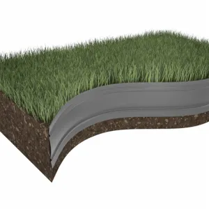 Amispol Skrytý záhradný obrubník, 12,5 x 2500 cm