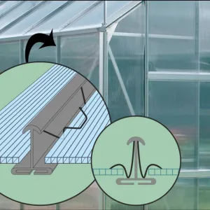 Pavilón HERA 9000 sklo / polykarbonát / hliník Dekorhome Stříbrná