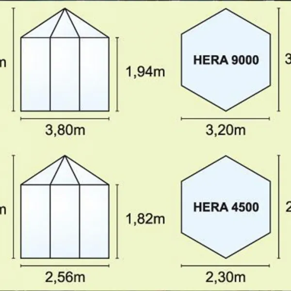 Pavilón HERA 9000 sklo / polykarbonát / hliník Dekorhome Stříbrná