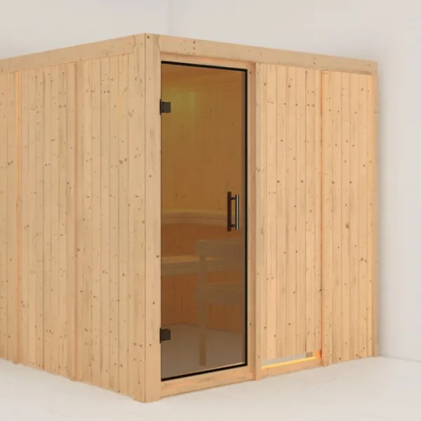 Interiérová fínska sauna 196 x 196 cm Dekorhome