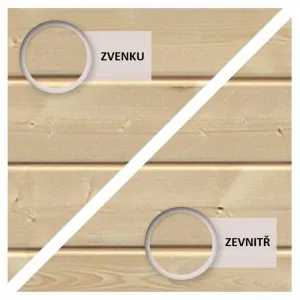 Vonkajšia fínska sauna s predsieňou 337 x 196 cm Dekorhome