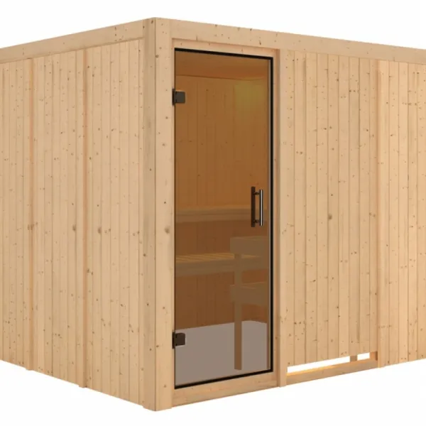Interiérová fínska sauna 231x196 cm Lanitplast