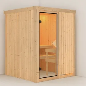 Interiérová fínska sauna 151 x 151 cm Dekorhome