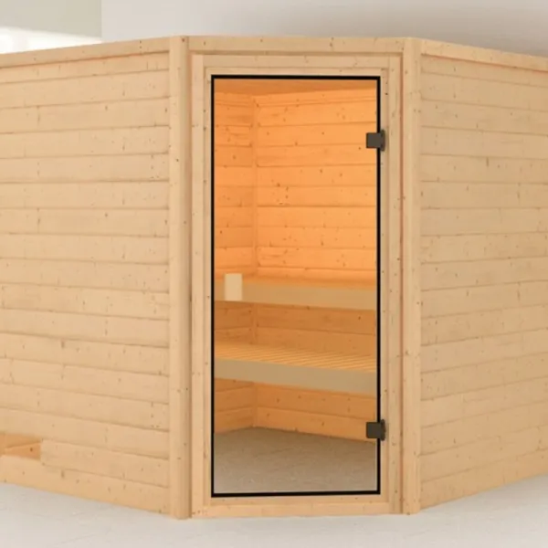 Interiérová fínska sauna 195x195 cm Lanitplast