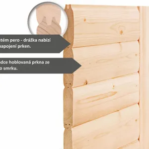 Interiérová fínska sauna 195x195 cm Lanitplast
