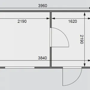 Vonkajšia fínska sauna s predsieňou 393 x 231 cm Dekorhome