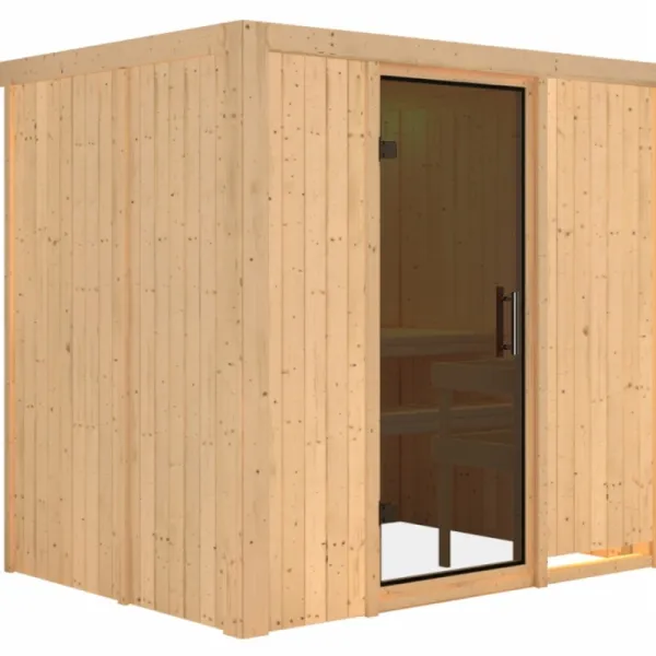 Interiérová fínska sauna 195x151 cm Lanitplast