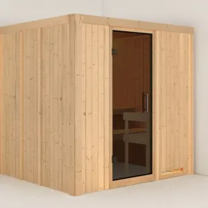 Interiérová fínska sauna 196 x 170 cm Dekorhome