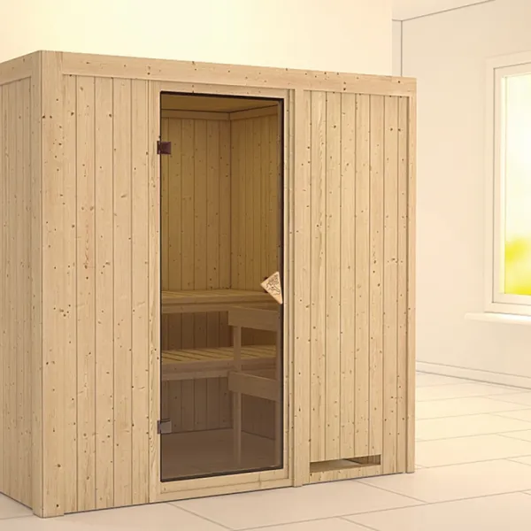 Interiérová fínska sauna 196 x 170 cm Dekorhome