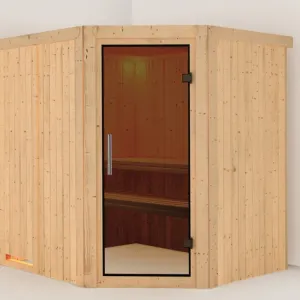 Interiérová fínska sauna 196 x 170 cm Dekorhome