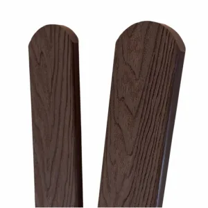Gutta WPC plotovka Guttafence 3D oblá tmavo hnedá (RAL8019) 71 x 11 x 1000 mm