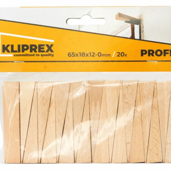 Kliprex Klinky drevené BK 65 x 18 x 12-0 mm | 20 ks