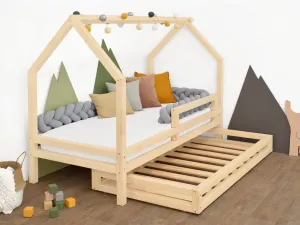 Benlemi Tmavo sivý úložný šuplík 2IN1 pod posteľ na kolieskach 80 x 160 cm (pod posteľ 80 x 180 cm) s roštom