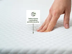1 + 1 Penový matrac DITA 120x200 cm s pamäťovou penou a pevným stredom Zvoľte rozmer: 120 x 200 cm
