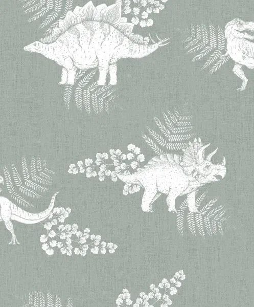 Umývateľná tapeta DINOSAURI na stenu do detskej izby Zvoľte farbu: Sivá