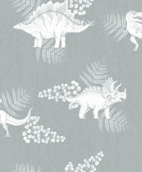 Umývateľná tapeta DINOSAURI na stenu do detskej izby Zvoľte farbu: Sivá