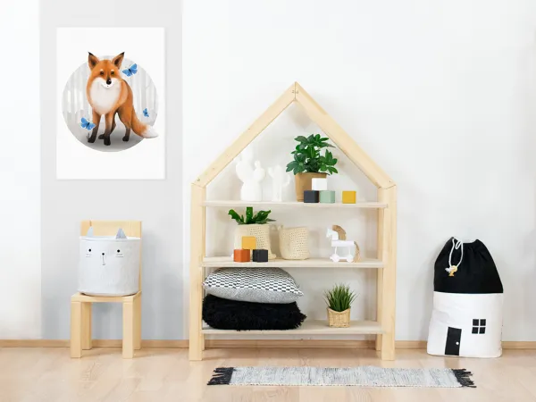 Benlemi Obraz na plátne na stenu do detskej izby LÍŠKA Zvoľte rozmer: 75 x 100 cm