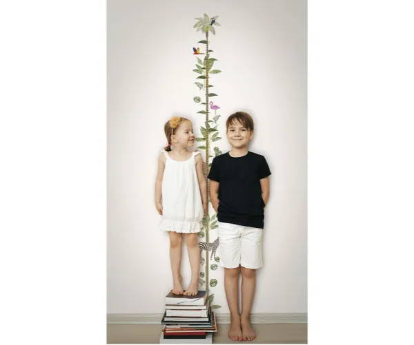 Umývateľná detská tapeta meter TROPICKÉ ZVIERATÁ na stenu Zvoľte rozmer: 18 cm x 270 cm
