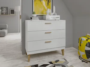 Kocot kids Dětská komoda Kubi 100 cm kašmír