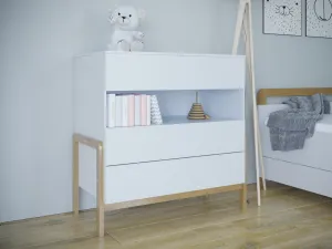 Benlemi Biela komoda VICTOR so šuplíkmi do detskej izby