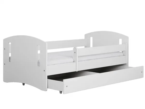 Kocot kids Detská posteľ Classic II biela, varianta 80x180, se šuplíky, s matrací