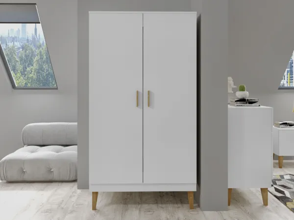 Kocot kids Dětská skříň Kubi 100 cm kašmír