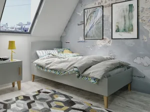 Kocot kids Dětská postel Kubi 180x80 kašmír, varianta 80x180, bez šuplíků, bez matrace