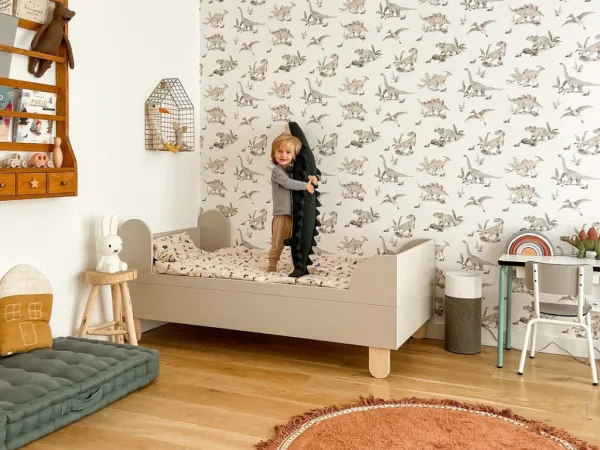 Detská jednolôžková posteľ s dvoma čelami BASIC Zvoľte farbu: Mocca, Zvoľte rozmer: 80x160 cm