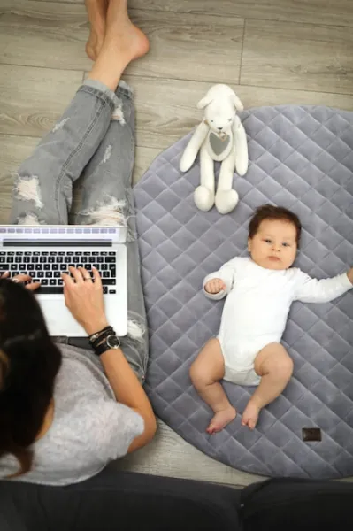 Hracia podložka Sleepee Royal baby Playing Mat sivá